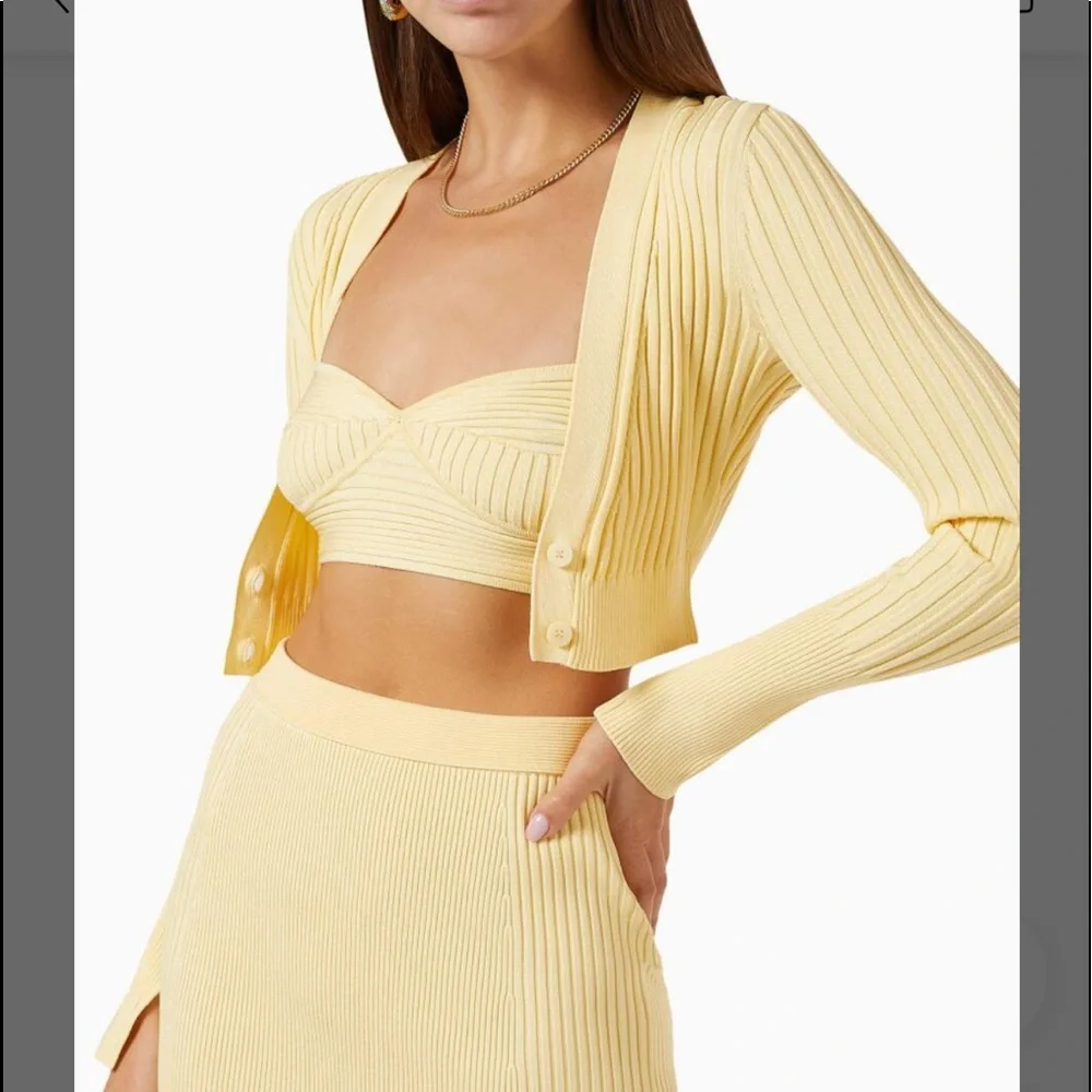 Like New- JONATHAN SIMKHAI
Kayla Cropped Compact Cut Out Cardigan (XS) - Picture 3 of 13
